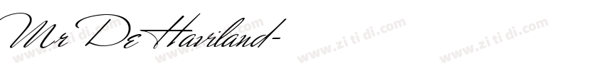 Mr De Haviland字体转换